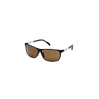 adidas sp0061 lunettes de soleil, 6202h noir mat/marron pôle, 62