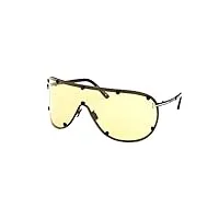 tom ford lunettes de soleil kyler ft 1043 matte black/light brown yellow 0/0/110 homme