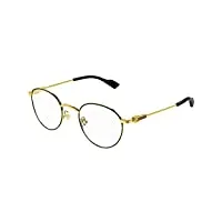 gucci lunettes de vue gg1222o black gold 48/22/140 homme