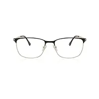 smartbuy collection clausen 899b lunettes de vue carrées unisexes noir/doré, noir/doré, 54