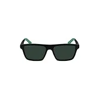 lacoste l998s sunglasses, 002 matte black/green, 55 unisex