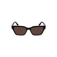 lacoste l6002s sunglasses, 001 black, 53 unisex