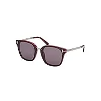 tom ford lunettes de soleil philippa-02 ft 1014 burgundy/smoke 68/11/140 femme