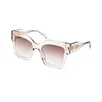 just cavalli sjc019v lunettes de soleil, rose brillant, 52 femme
