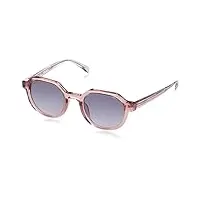 zadig&voltaire femme szv363 lunettes de soleil, shiny peach pink, 49