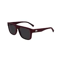 lacoste l6001s sunglasses, 603 dark red, 56 unisex