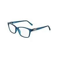 ferragamo sf2935 lunettes, transparent turquoise, 54/16/140 pour femme, transparent turquoise