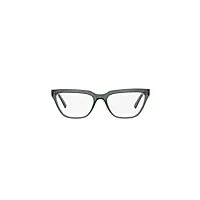 vogue lunettes de vue vo 5443 hailey bieber x eyewear transparent green 54/17/140 femme