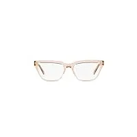vogue lunettes de vue vo 5443 hailey bieber x eyewear opal light pink 50/17/135 femme