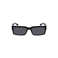 calvin klein jeans ckj23623s sunglasses, 001 black, 57 unisex