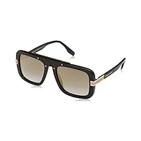marc jacobs marc 670/s sunglasses, 807/fq black, 55 unisex