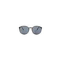 le specs swizzle lunettes de soleil pour homme et femme avec monture ronde protection uv, smoke mono/charbon