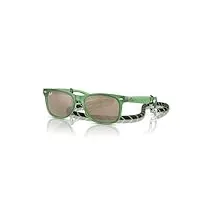ray-ban lunettes de soleil rj9052s junior new wayfarer 71465a enfants couleur vert lentille or taille 47 mm