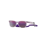ray-ban lunettes de soleil rj9052s junior new wayfarer 7147b1 enfants couleur violet lentille violet taille 47 mm