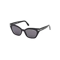 tom ford lunettes de soleil juliette ft 1031 shiny black/grey 52/18/140 femme