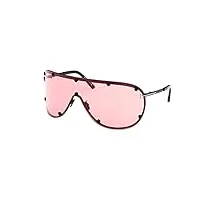 tom ford lunettes de soleil kyler ft 1043 matte black/burgundy 0/0/110 homme