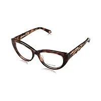 just cavalli gafas de vista roberto cavalli lunettes de soleil, shiny vintage havana, 55/18/140 femme