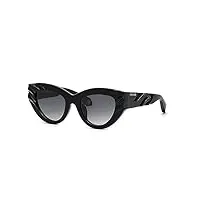 just cavalli gafas de sol roberto cavalli lunettes de soleil, noir brillant, 51/21/140 femme