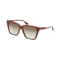 victoria beckham vb655s sunglasses, 610 red, 58 unisex