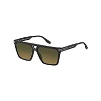 marc jacobs marc 717/s 003 58/14/145 men's sunglasses, 003/se matt black, 58 unisex