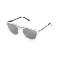 alpina fleek lunettes de soleil, transparent-silver gloss, taille unique mixte
