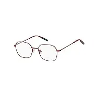 tommy hilfiger tj 0014 c9a 50 lunettes de vue unisexes, rouge, 50 eu