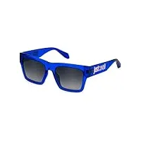 just cavalli sunglasses sjc038 transp.blue 54/19/145 unisexe adulte lunettes de soleil, bleu, mixte