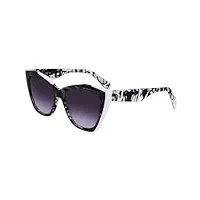 liu jo lj784s lunettes de soleil, 006 noir/blanc, 53 cm mixte