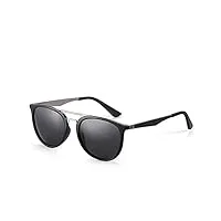 yyufttg lunette de soleil homme lunettes de soleil polarisées rétro for hommes conduisant double pont lunettes de pêche mâle lunettes de pêche (color : 1)