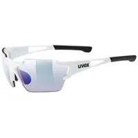 uvex sportstyle 803 race v s mirrored photochromic sunglasses blanc variomatic litemirror blue/cat1-3