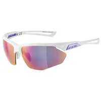 alpina nylos hr mirrored polarized sunglasses blanc purple mirror/cat3