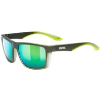uvex lgl colorvision mirror sunglasses noir mirror green/cat3