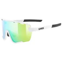 uvex sportstyle 236 set mirror sunglasses blanc mirror green/cat2 + clear/cat0