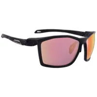 alpina twist five qvm+ mirrored photochromic sunglasses noir quattro/varioflex rainbow mirror/cat1-3 fogstop hydrophobic