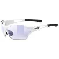 uvex sportstyle 803 race vm mirrored photochromic sunglasses blanc litemirror blue/cat1-3