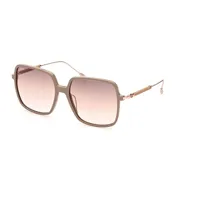 tods to0321 sunglasses beige  homme