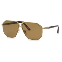 chopard schg61 polarized sunglasses gris brown / cat3 homme