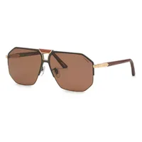 chopard schg61v polarized sunglasses marron brown / cat3 homme