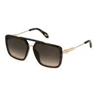 just cavalli sjc040 sunglasses marron brown gradient brown / cat2 homme