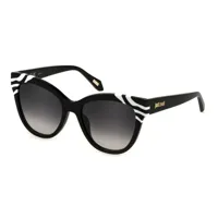 just cavalli sjc043v sunglasses noir smoke gradient / cat3 homme