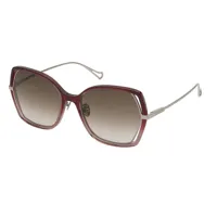 nina ricci snr361 sunglasses  brown gradient pink / cat2 homme