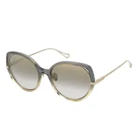 nina ricci snr362 sunglasses  brown gradient/mirror gold / cat2 homme