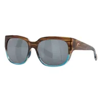 costa waterwoman mirrored polarized sunglasses doré gray silver mirror 580p/cat3 homme