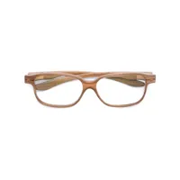 herrlicht lunettes de vue à monture rectangulaire - marron