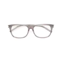 saint laurent eyewear lunettes de vue à monture ovale - gris