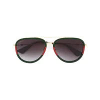 gucci eyewear aviator shaped sunglasses - vert