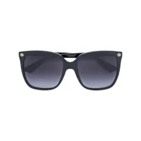 gucci eyewear oversize gradient square sunglasses - noir