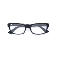 gucci eyewear lunettes de vue à monture rectangulaire - noir