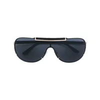 versace eyewear visor aviator sunglasses - noir
