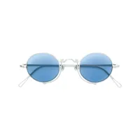 matsuda lunettes de soleil à monture ronde - bleu